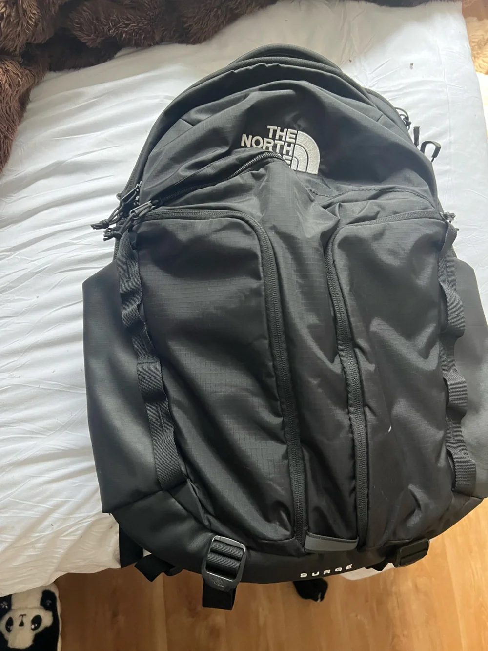 The North Face Surge Black Backpack